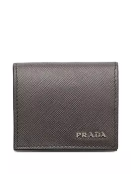 Prada картхолдер из сафьяновой кожи, серый