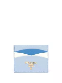 Prada картхолдер с логотипом, синий