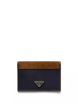 Prada картхолдер с логотипом, синий