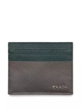 Prada картхолдер в двух тонах, серый