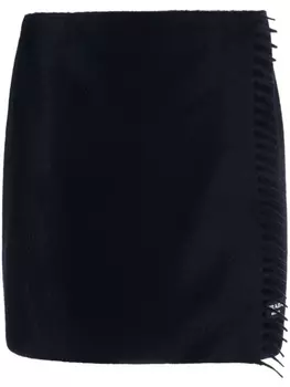 Prada кашемировая мини-юбка, синий