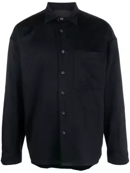 Prada кашемировая рубашка, синий