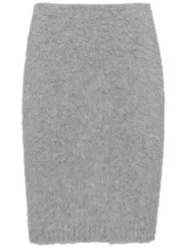Prada кашемировая юбка, серый