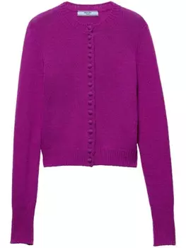 Prada кашемировый кардиган, розовый