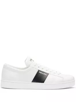 Prada кеды на шнуровке, белый