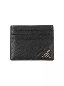 Prada классическая визитница, черный