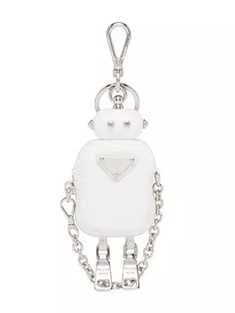 Prada клатч на молнии, белый