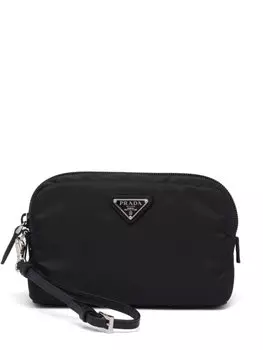 Prada клатч Re-Nylon на молнии, черный