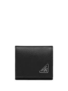 Prada кошелек для монет с логотипом, черный