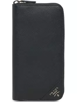 Prada кошелек из кожи Saffiano, черный