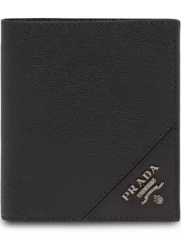 Prada кошелек из кожи Saffiano, черный