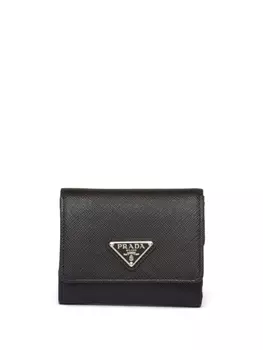 Prada кошелек из сафьяновой кожи, черный