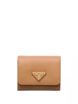Prada кошелек из сафьяновой кожи, коричневый