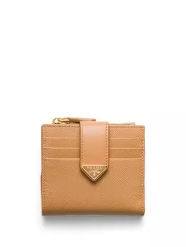 Prada кошелек из сафьяновой кожи, нейтральный цвет