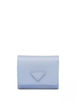 Prada кошелек из сафьяновой кожи с логотипом, синий