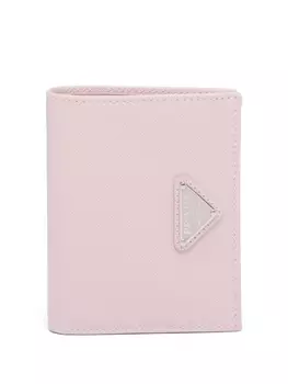 Prada кошелек из сафьяновой кожи с логотипом, розовый
