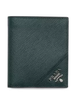 Prada кошелек из сафьяновой кожи, зеленый