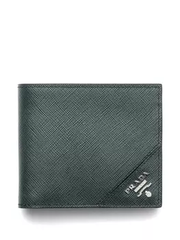 Prada кошелек из сафьяновой кожи, зеленый