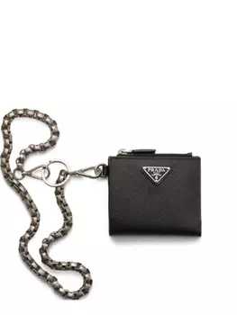 Prada кошелек на цепочке, черный