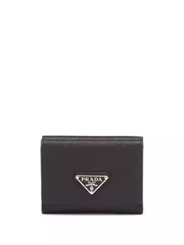 Prada кошелек с логотипом, черный