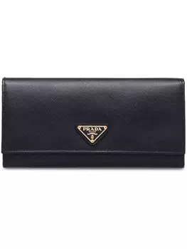 Prada кошелек с логотипом, черный