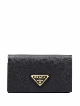 Prada кошелек с логотипом, черный