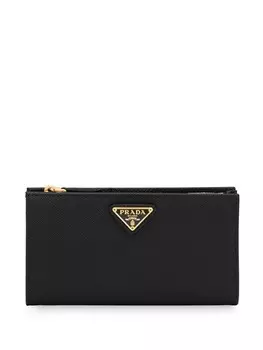 Prada кошелек с логотипом, черный