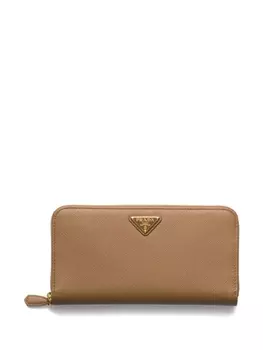 Prada кошелек с логотипом, коричневый