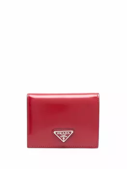 Prada кошелек с логотипом, красный