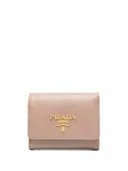 Prada кошелек с логотипом, розовый