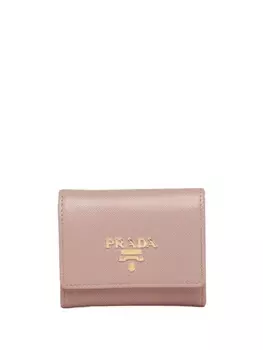 Prada кошелек с логотипом, розовый