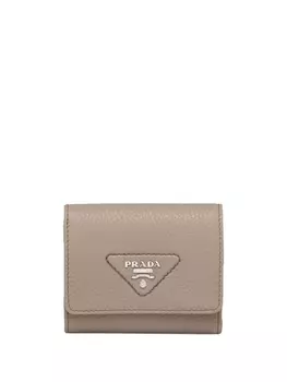 Prada кошелек с логотипом, серый