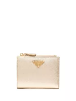 Prada кошелек с логотипом, золотистый