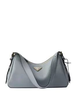 Prada Кожаная сумка через плечо Prada Aime среднего размера, синий