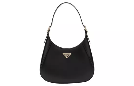 PRADA Кожаная сумка через плечо женская черная