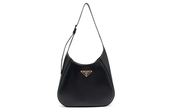 PRADA Кожаная сумка через плечо женская, черная