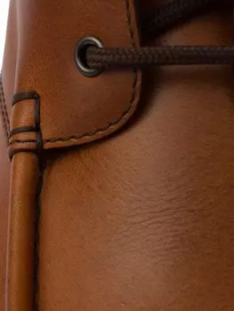 Prada кожаные ботинки с рифленой подошвой, коричневый