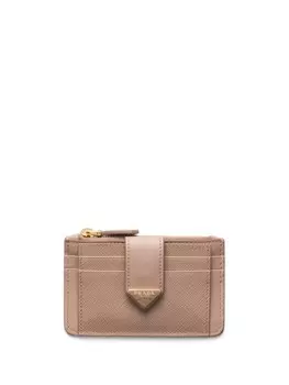 Prada кожаный держатель карт, розовый