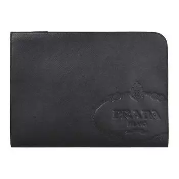 PRADA Кожаный клатч мужской черный
