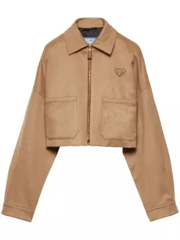 Prada куртка из верблюжьей шерсти, коричневый