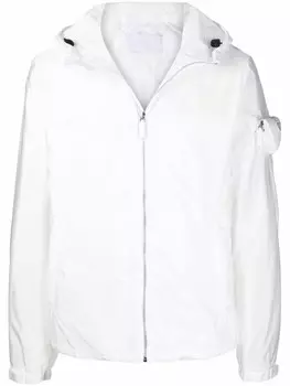 Prada куртка Re-Nylon на молнии, черный