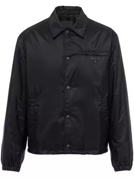 Prada куртка-рубашка Re-Nylon, черный
