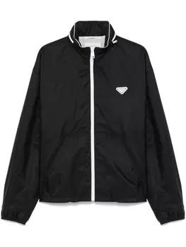 Prada куртка с логотипом, черный