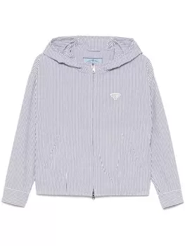 Prada куртка в полоску, белый