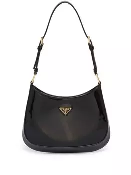Prada лакированная сумка на плечо Cleo, черный