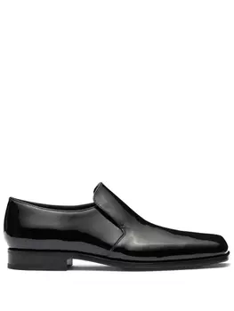 Prada лакированные лоферы, черный