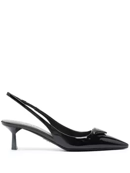 Prada лакированные туфли, черный