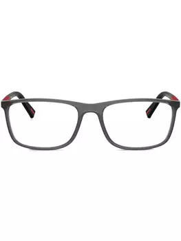 Prada Linea Rossa очки PS 03QV в прямоугольной оправе, серый