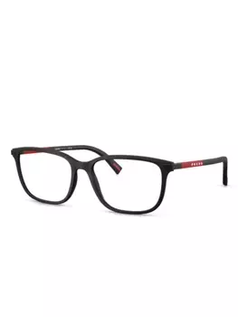 Prada Linea Rossa очки с логотипом, черный