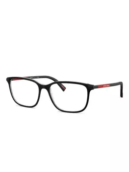 Prada Linea Rossa очки с логотипом, черный